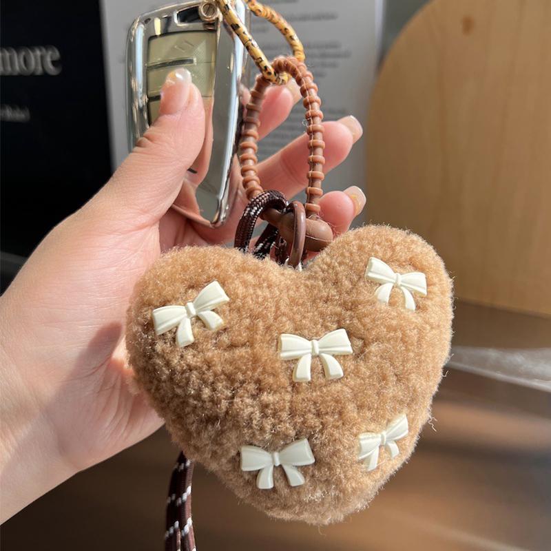 Selling Pure Wool Fashion Fluffy Braided Rope Bag Pendant Pendant Simple All-matching Bag Bag Charm