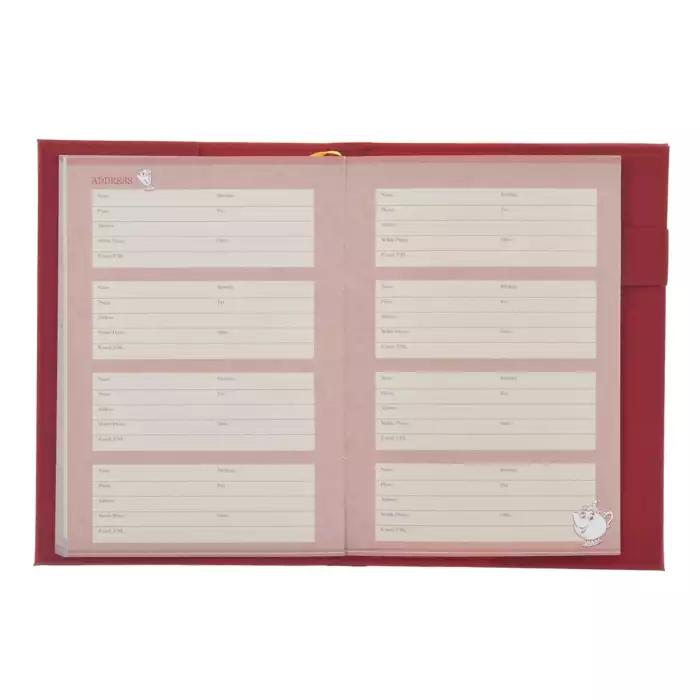 Disney Beauty and the Beast Planner Schedule Book, B6, Embossed 2026 Japan NEW