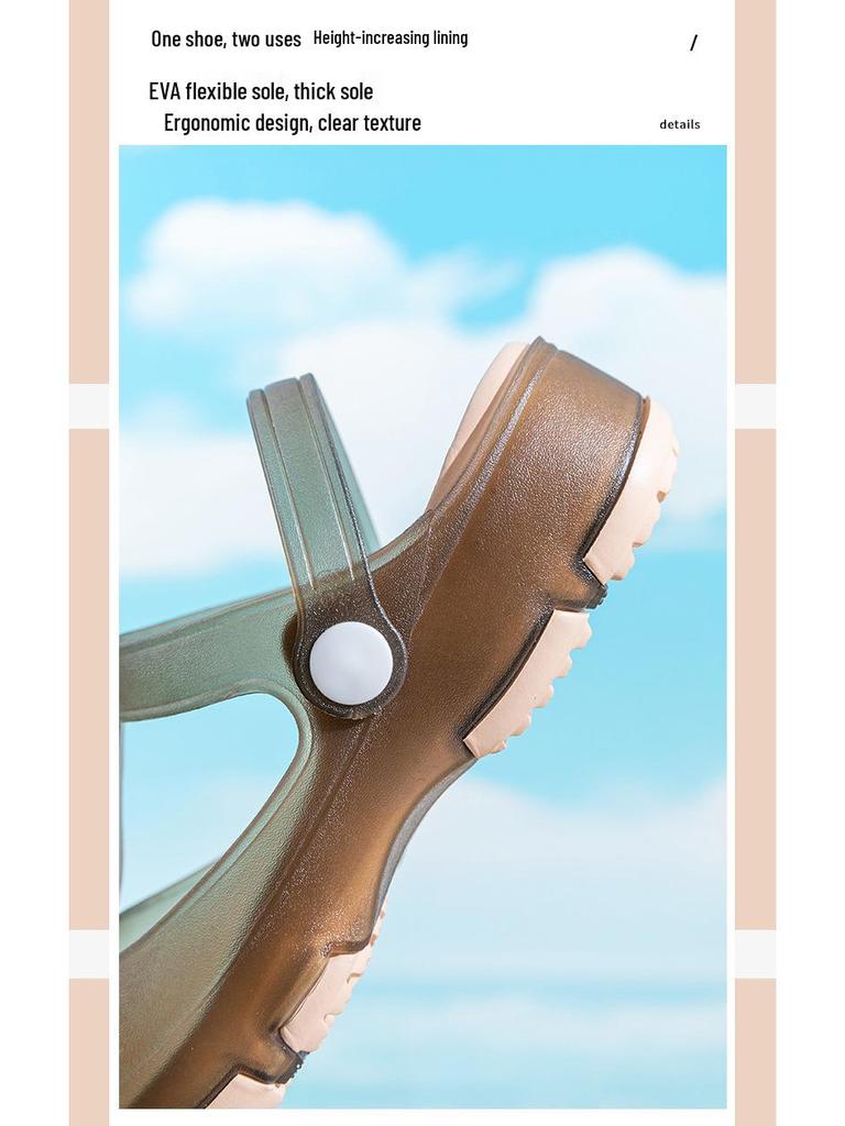 Summer Anti-Slip Half Toe Sandals for Women: Soft Sole Thick Base Slippers for Nurses, Pregnant Women, and Outdoor Wear