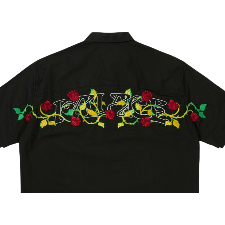 Palace Camiseta Rosa Inglesa Preta Tops Unissex P28SHT009