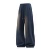 Men's Summer Loose Wide-Leg Textured Drawstring Pants