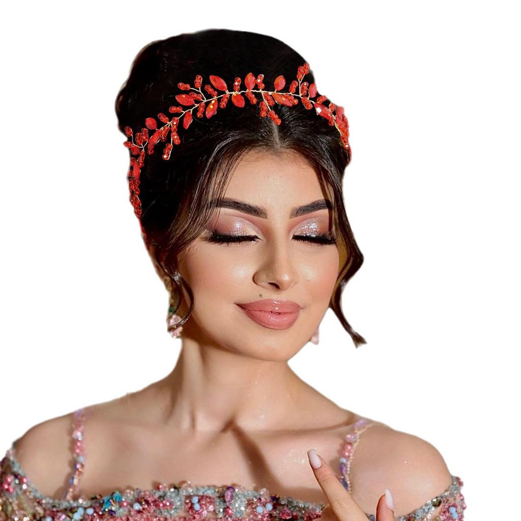 Handmade Rhinestone Crystal Hair Headband for Weddings & Evenings (DZ136)