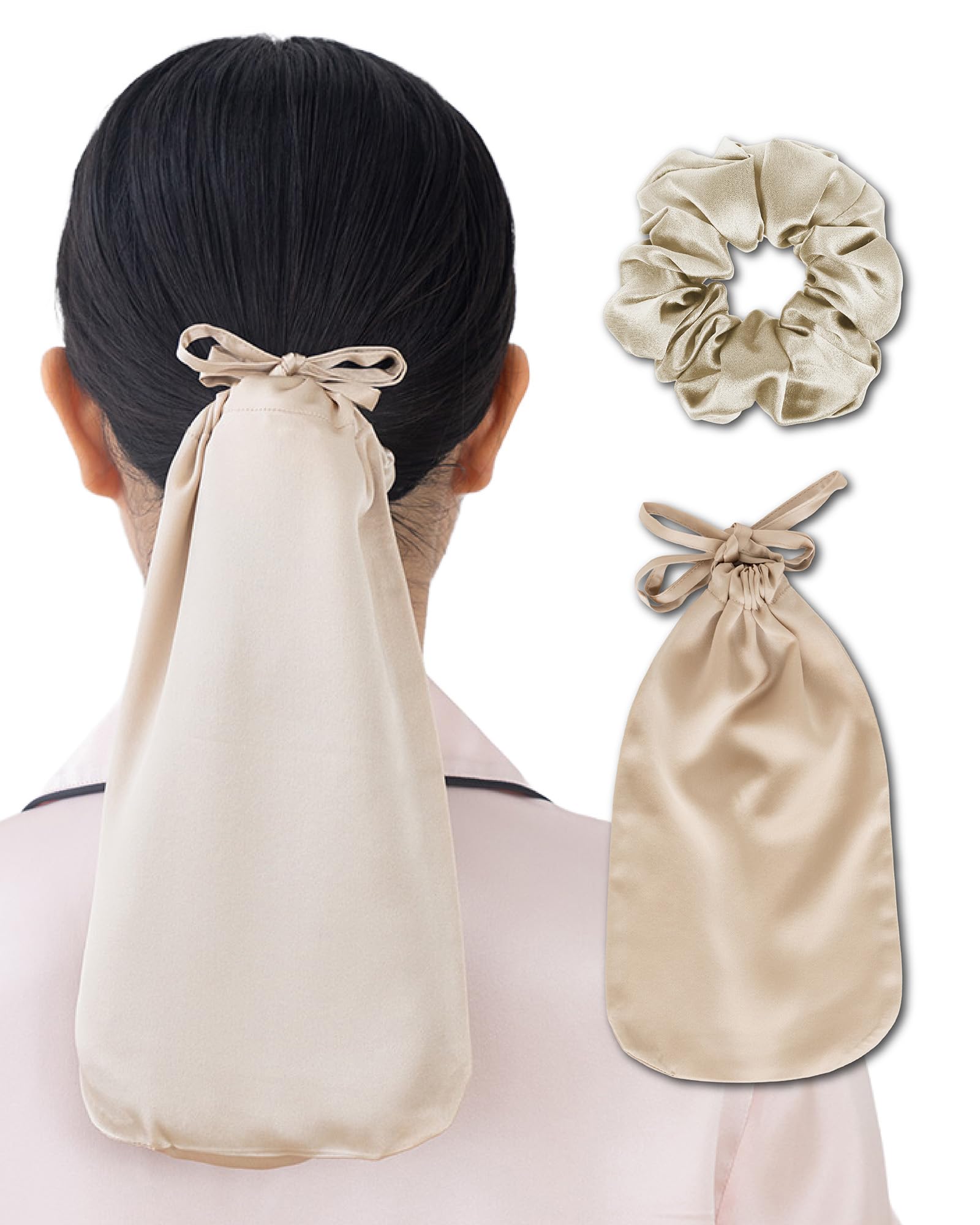 

SEAWIND Шелковая шапочка для волос из шелка для длинных увлажняет кончики, сохраняет волосы блестящими и красивыми ночной колпак, резинка для волос, 100% шапочка, волосы, лето, без отворота, только, (Золото