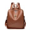 Women's Backpack PU Soft Leather Large Capacity Backpack Travel Bag