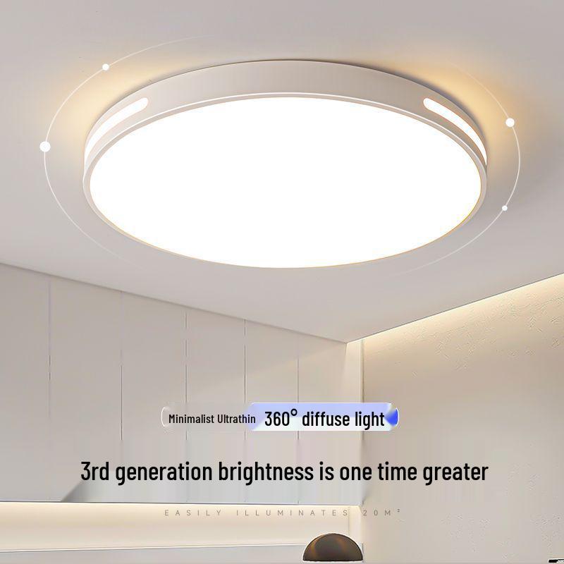 LED Ceiling Light: Ultra-Thin, Modern Round Lighting for Living Room, Bedroom, Dining, and Study Rooms