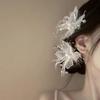 Pearl Feather Hair Clip Side Clip Styling Hairpin New Duckbill Clip  Women