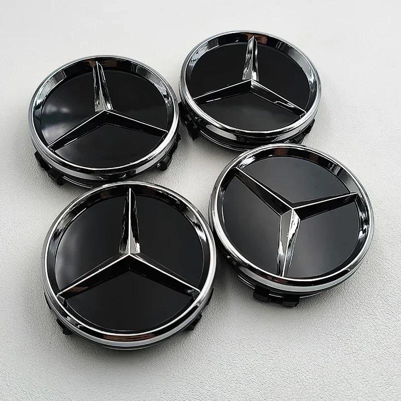 

Car Sticker 4pcs 60mm Car Rims Hub Wheel Center Caps For Mercedes Benz A B C E S CLA CLS GLK ML GLA GLB GLC GLE Accessories
