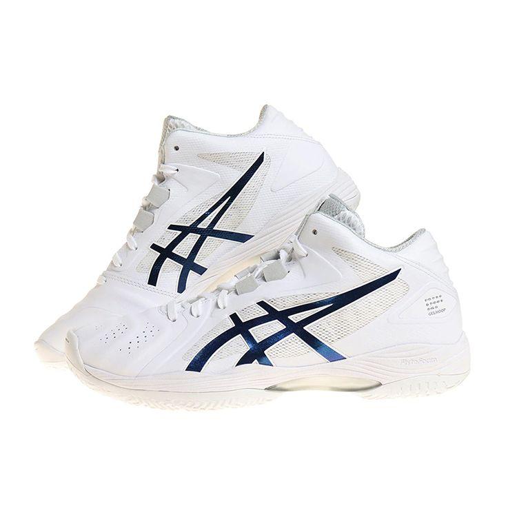Asics Gel-Hoop V13 Round Toe Fabric Low-Top Basketball Shoes Unisex sneaker White Blue 1063A054-100