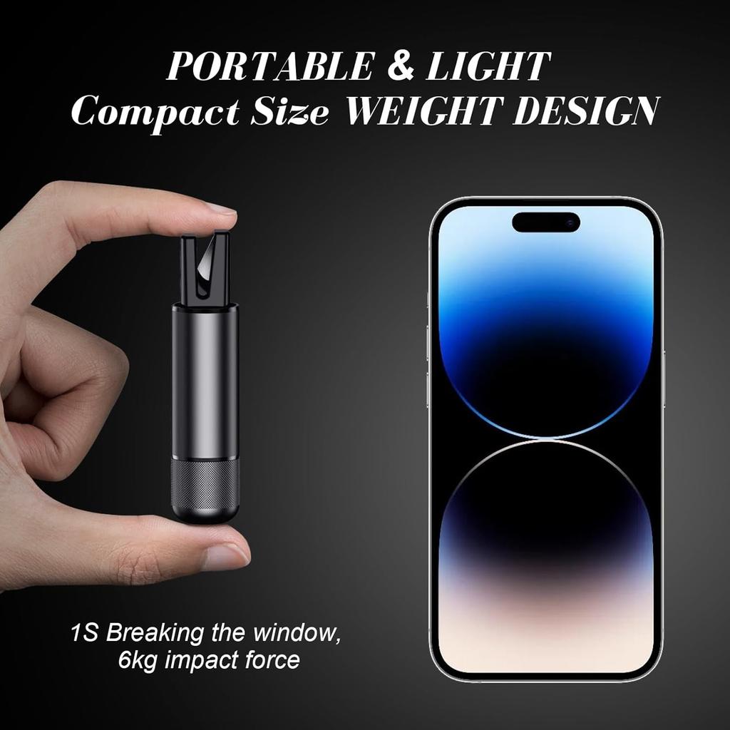 1Pc Dual-use Car Safety Escape Hammer with Underwater Window Breaker and Scissors for Quick Escape