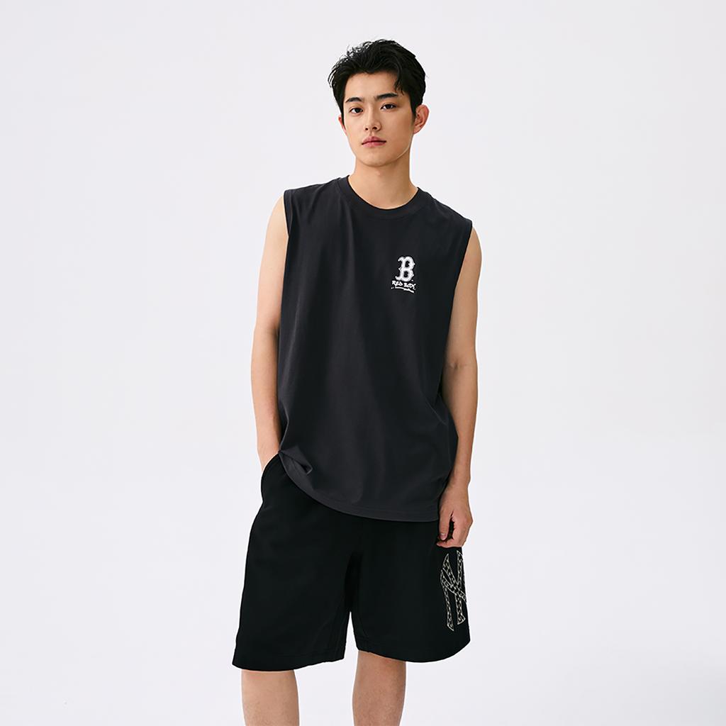 New MLB Boston Red Sox Basic Collection SS25 Tank Top Unisex Charcoal Gray 3ATOB0253-43CGS
