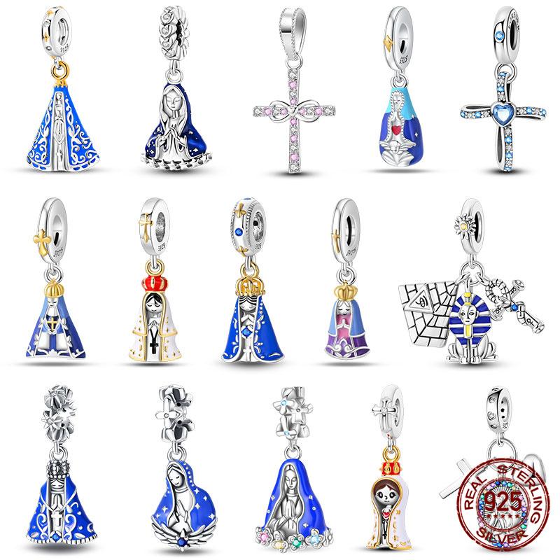 100% Copper Angel Cross Bible Charms Fitoriginal Bracelet Jewelry Making For Women Gift