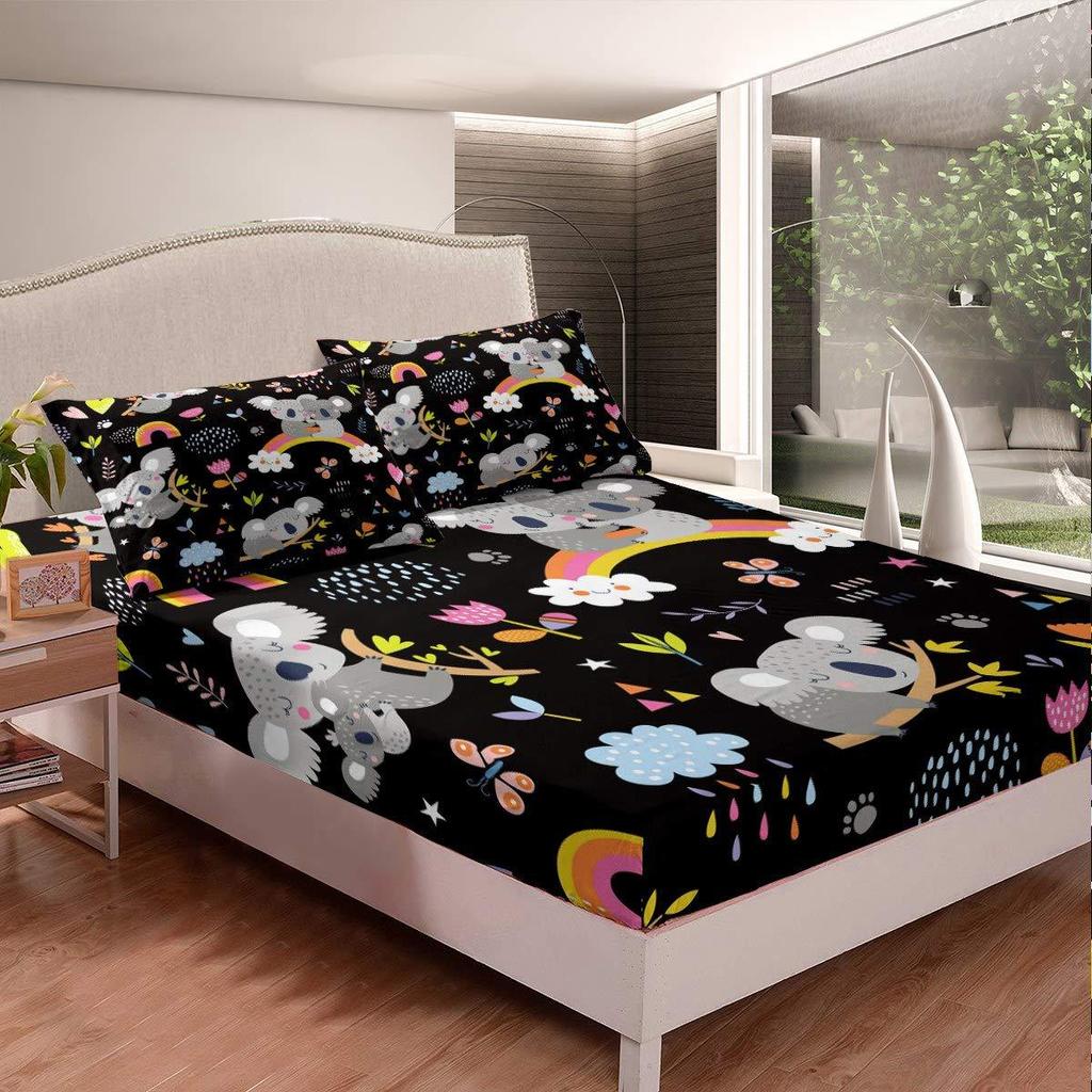 Football Pattern Mattress Three-Piece Digital Printing Mattress Bedding Set Adult Children
