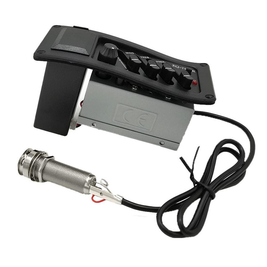 Guitar Box Pickup 4 Band Equalizer Classical Folk Acoustic Parts Instrument Accessories