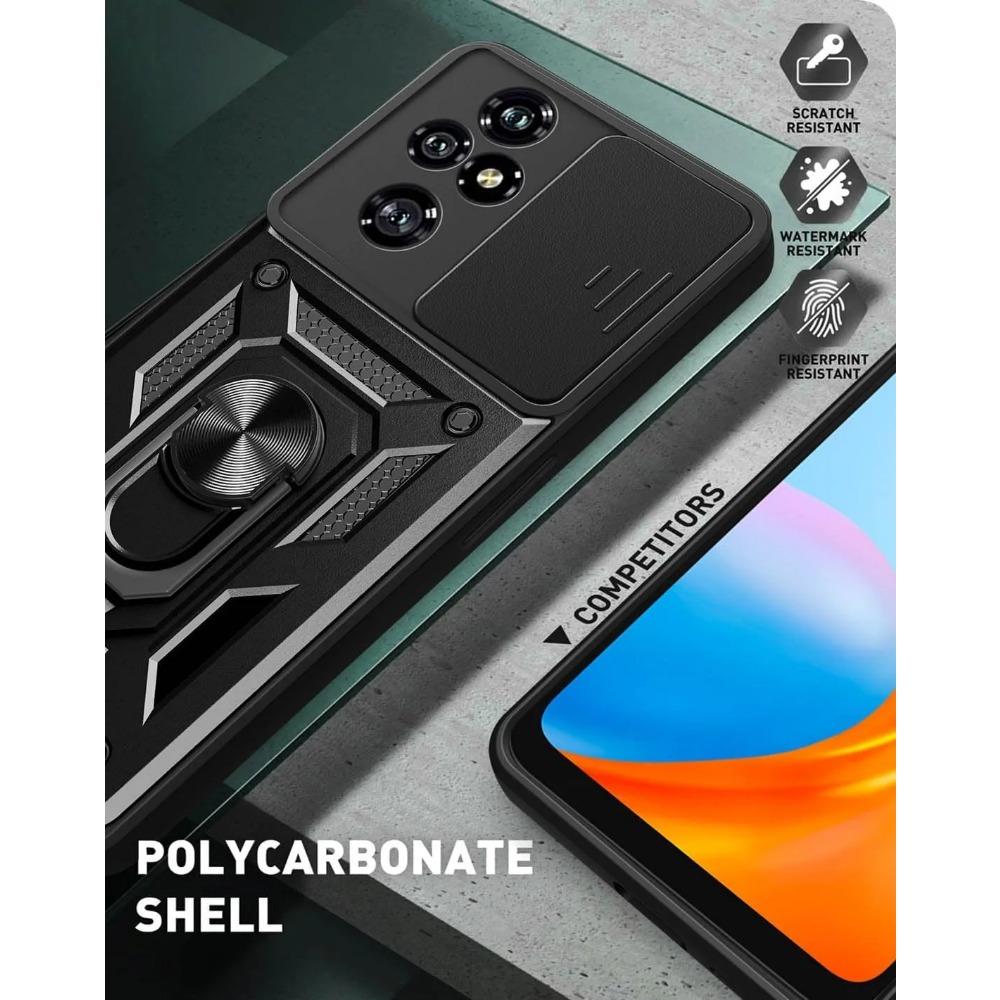 Armor Case for Honor 200 Lite Cover for Honor 200 Pro with Lens Protection with Ring Magnetic Holder Business Full Protection Cover