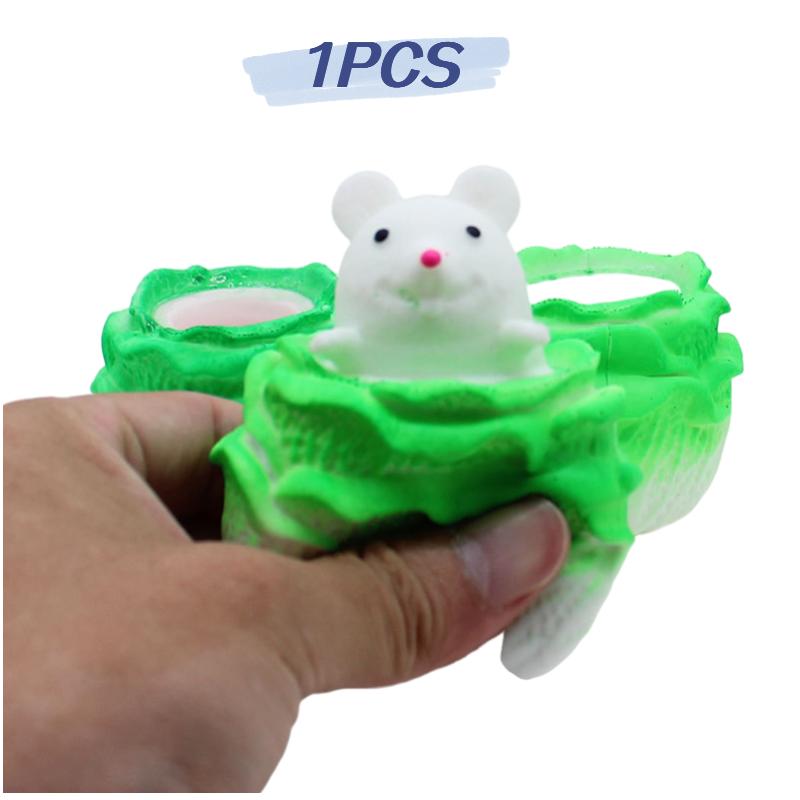 

Cabbage Pig Decompression Toy Animals Squeeze Slow Rebound Squishy Relief Stress Mouse