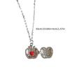 Stylish Openable Apples Pendant Necklace With Hide Compartment Convenient for Keepsakes Jewelry Statement Pieces