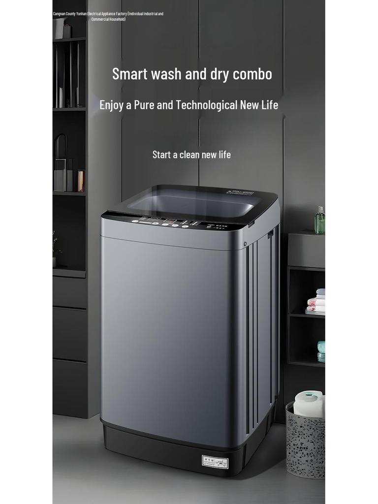 Lavadora y Secadora Compacta Totalmente Automática de 12 kg para Residencias Estudiantiles y Alquileres