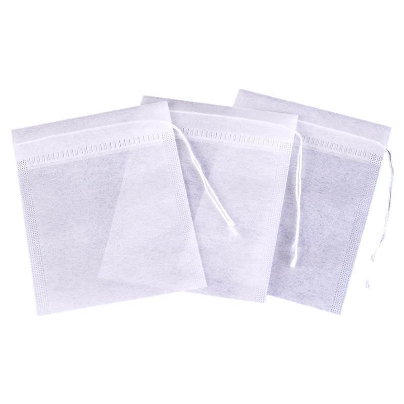 Biodegradable Corn Fiber Drawstring Tea Bag - Disposable Steeping Filter for Loose Leaf Tea