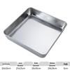 Abay Stainless Steel Square Serving Plate