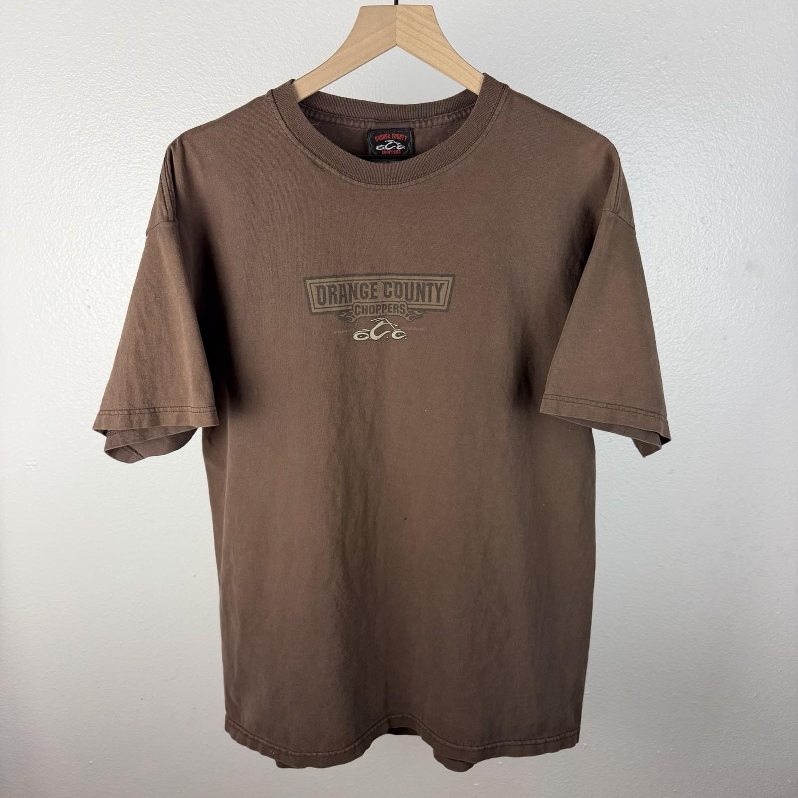 Vintage Y2K Orange County Choppers Punk Grunge Motorcycle Biker T Shirt Size XL Unisex T-Shirt XL