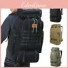 Spacious 80l Canvas Backpack For Camping And Trekking With Tearresistant Fabric And Smooth Zipper Closure