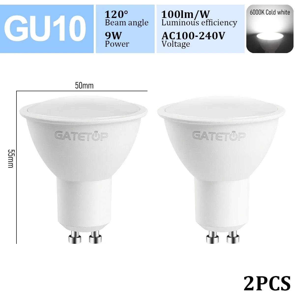 

2PCS E27 Retro Edison Vintage Lamp LED Filament Bulb B22 E14 GU10 Spot Light AC100V-240V Light Bulb Glass Bulb 9W&AC100-240V