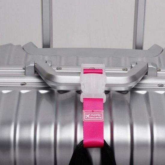 Luggage Anti-Loss Fastening Strap with Buckle Clip for Travel