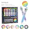 Color Pressbutton Ballpoint Pen With Sketching And Drawing For Students