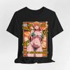 Anime Waifu Graphic Tee for Casual Style, Unisex Jersey Short Sleeve