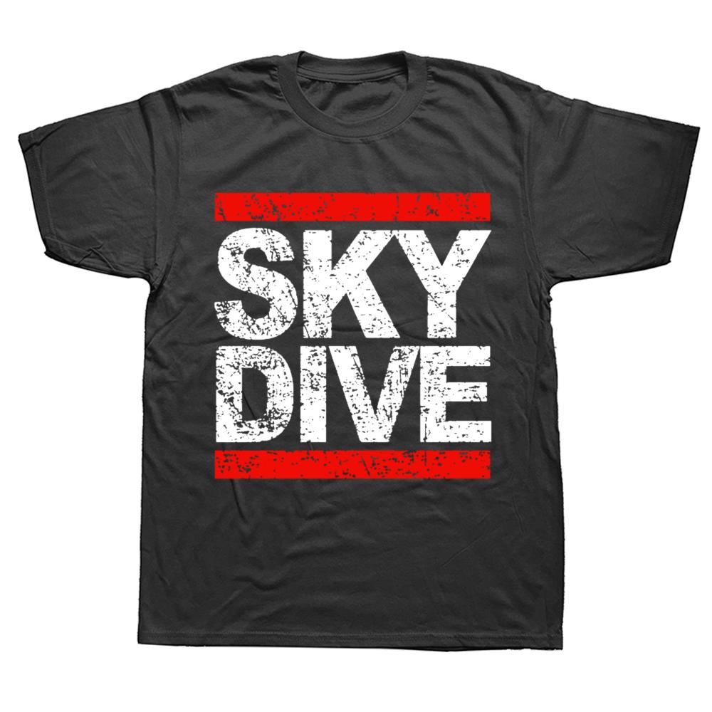 

Vinage Skydiving Skydive Sky Diver Paragliding Parachu Paraglider T Shirts Streetwear Short Sleeve Birthday Gifts Tshirt Men 4XL
