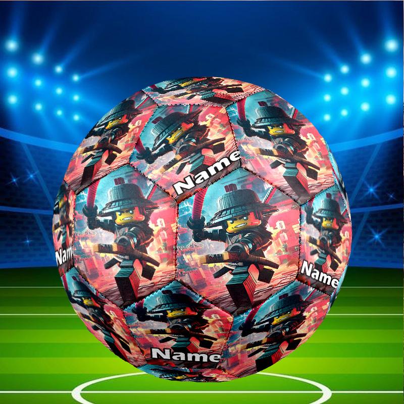 Custom Name Personalized Minecraft-A Print Size 5 Soccer Ball Training & Match Football, for Team, Kicking, Gift for Football Enthusiasts