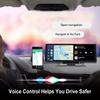 4K Ultra HD Wireless CarPlay Unit, Built-In Optical Sensor WiFi GPS Navigator + Dual Recording Vehicle Dashcam
