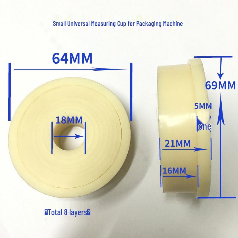 Automatic Vertical Packaging Machine Parts: Granule Packaging Turntable Tray with Large, Medium, Small Measuring Cups