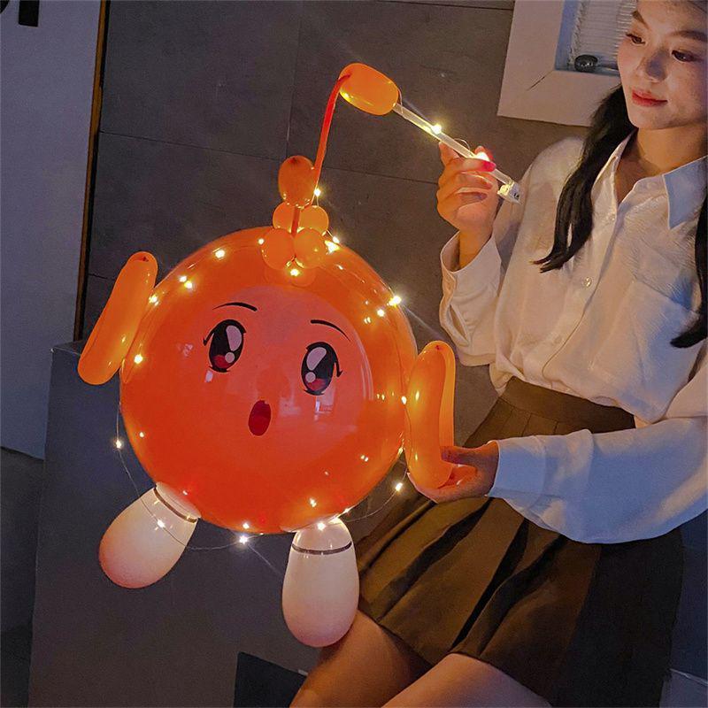 Cartoon Egg Waffle Lanterns: Luminous Bobo Balloons for Night Markets & Parties