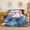 Cute Girl Super Sonico Cartoon Soft Flannel Throw Blanket,Cozy Blanket for Bed,Couch,Sofa,Bedroom,Living Room,Travel,Picnic Kid