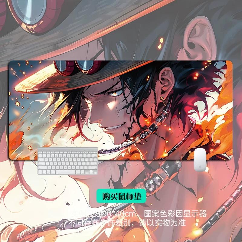 Shounen Anime ONE PIECE Leather Mouse Pad Oversized Anime E-sports Game Table Mat Notebook Keyboard Non-slip Waterproof Mouse Pad Office Desktop Pad