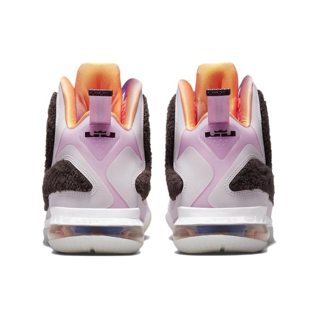 Nike LeBron 9 Regal Pink Men Sneakers Multi-Color Velvet-Brown DJ3908-600