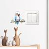 Branch Bird Self Adhesive Switch Wall Sticker for Bedroom Study Living Room Home Decor