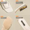 Fashion square buckle low heel slippers women solid leather flip flops metal heel ladies outdoor slides summer shoes sandalias de mujer