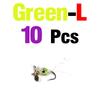 10Pcs Propeller Sequins Fly Bait Rotating Metal Spinner Lures for Fly Fishing Insect Lures Effective Trout And Bass Fishing Lure