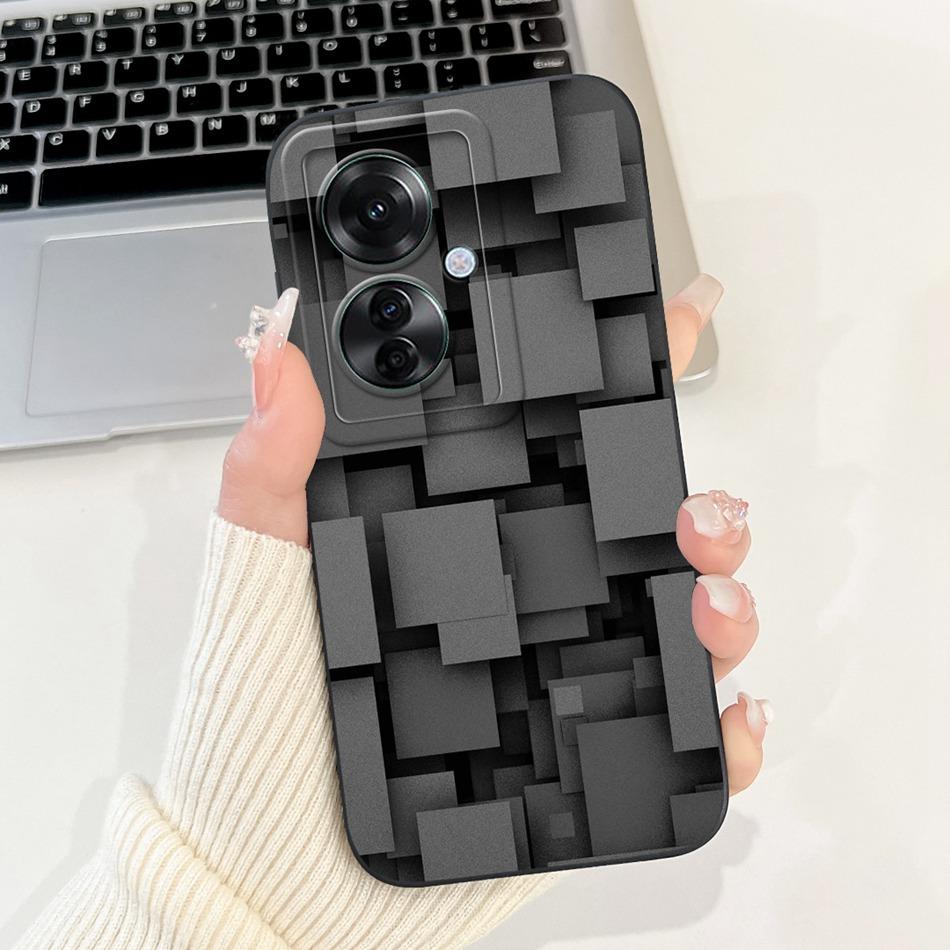 For OPPO Reno11 F 5G Case Reno 11F CPH2603 2024 Elegant Printing Camera Protective Shockproof Soft Silicone Phone Cases