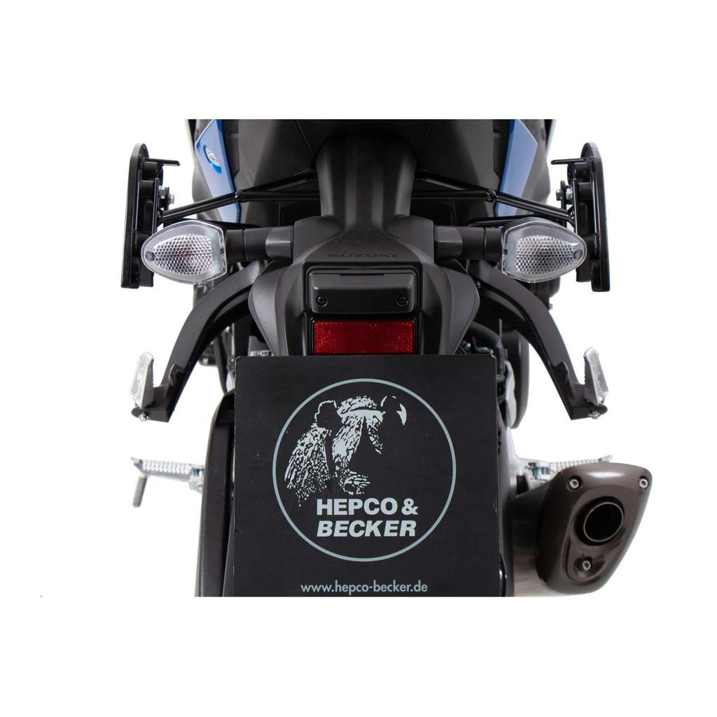 Hepco Becker Side Carriers for 1 & C-BOW GSX-S1000/F (2015-2025), Black, Set, 6303531-0001