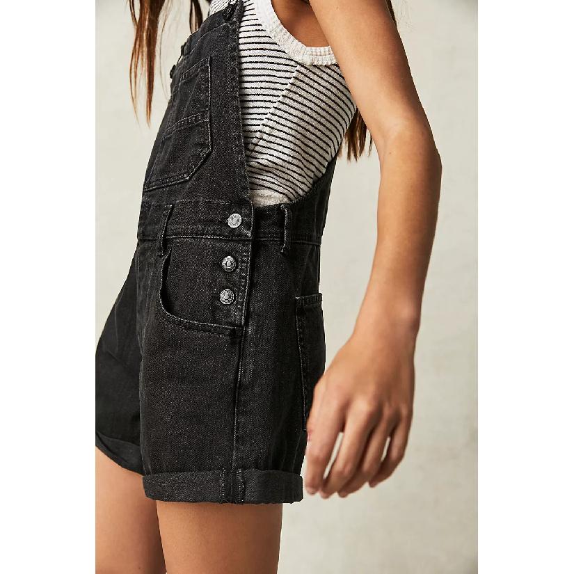 2026 New Loose Multi-Pocket Overalls Shorts Fashionable Casual Denim Pants for Women