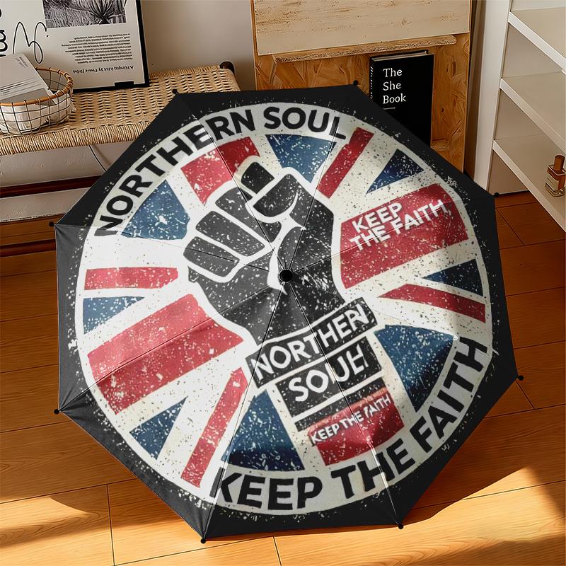 1 pz Design Artistico Bandiera Britannica Ombrello Portatile Pieghevole Struttura a Ossa di Ferro Struttura Ossea Ombrello da Esterno per Casa