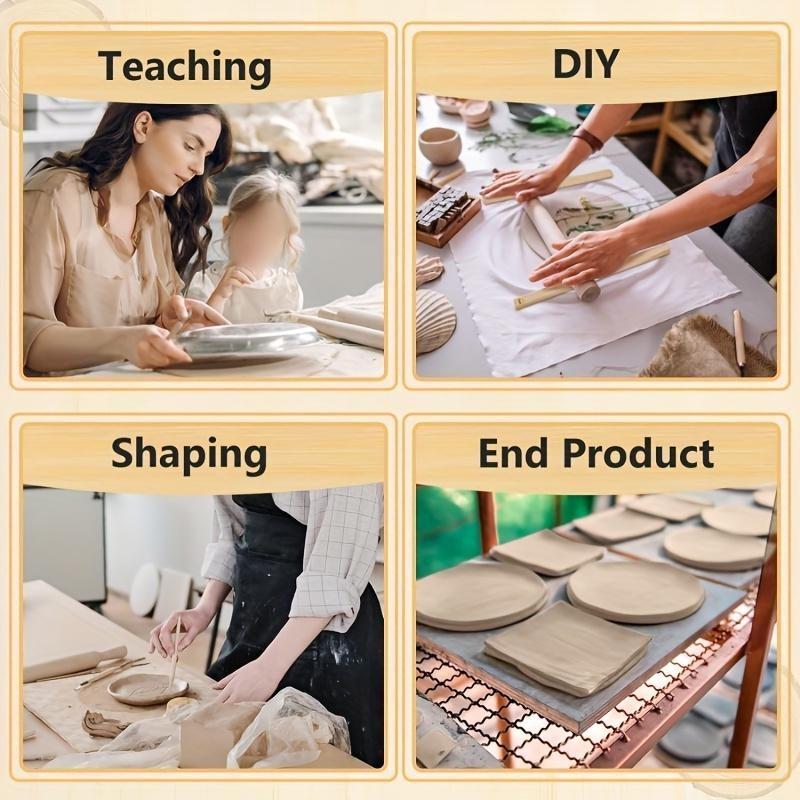 Holz Nudelholz Führungen für Keramik und Töpferton Handwerk 10-teilige ungeladene Polymer Clay Dickenstreifen mit 5 Größen