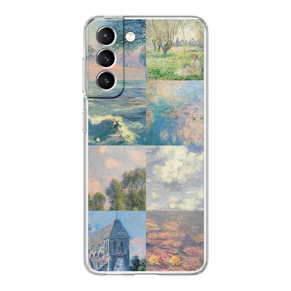 Claude Monet Art Phone Case For Samsung Galaxy S24 S23 S22 S20 Ultra S21 FE 5G S10 S9 Plus S10E S8 Soft Silicone Clear Cover