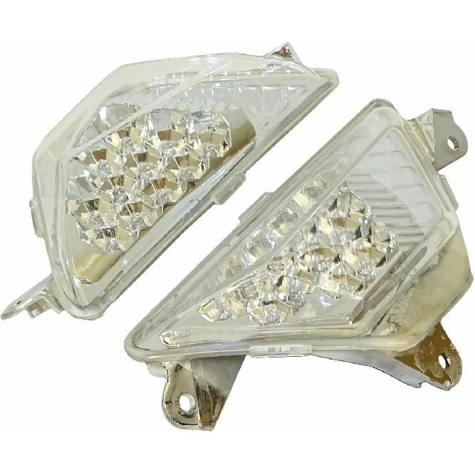 Motorcycle LED Front Blinker Indicator Turn Signals Light For KAWASAKI Ninja 250 300 EX300 2013-2018, Ninja 400 EX400 2018-2024, Ninja 650 EX650