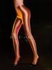Sexy Women Thin High Elastic Shaper Pencil Pants Sheer See Through Oil Glossy Shiny Shaping Tights Pants Candy Color