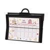 Wall-Mounted Accordion Bag: Multi-Functional A4 Thickened 6-Grid Document Organizer