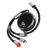 100W Type-C 3-in-1 Fast Charging Cable for Huawei, Android, and Apple Devices
